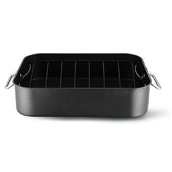 Pressed carbon steel non-stick roasting pan - Image 4